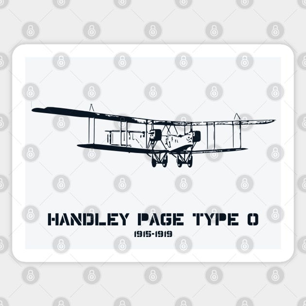 Handley Page Type O World War I British Bomber Sticker by Lakeric
